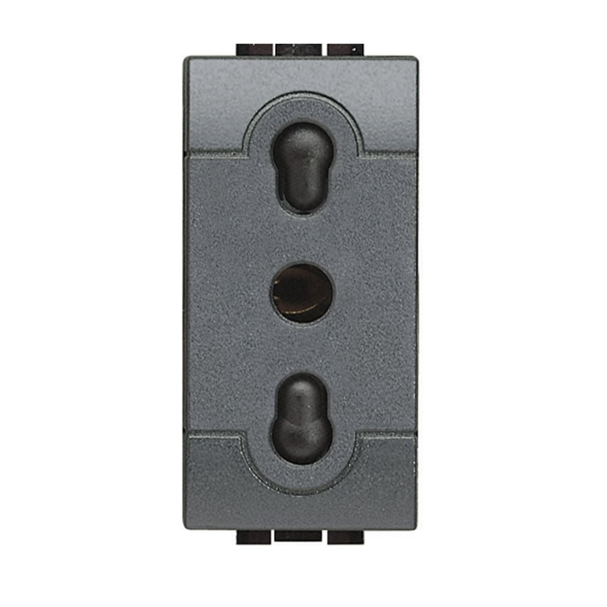 BTICINO - Módulo Enchufe Bticino 2P+T 10-16A 250V Antracita Living Light