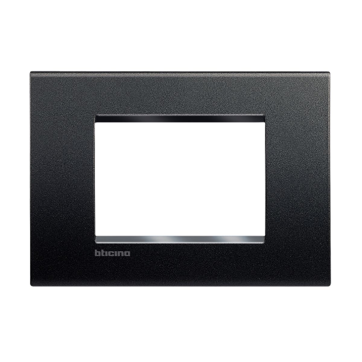 BTICINO - Placa 3 Puestos Bticino Antracita Living Light