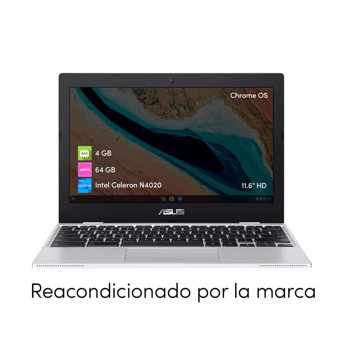 ASUS - Notebook Chromebook Asus Celeron 4GB 64GB 11.6 HD Chrome OS