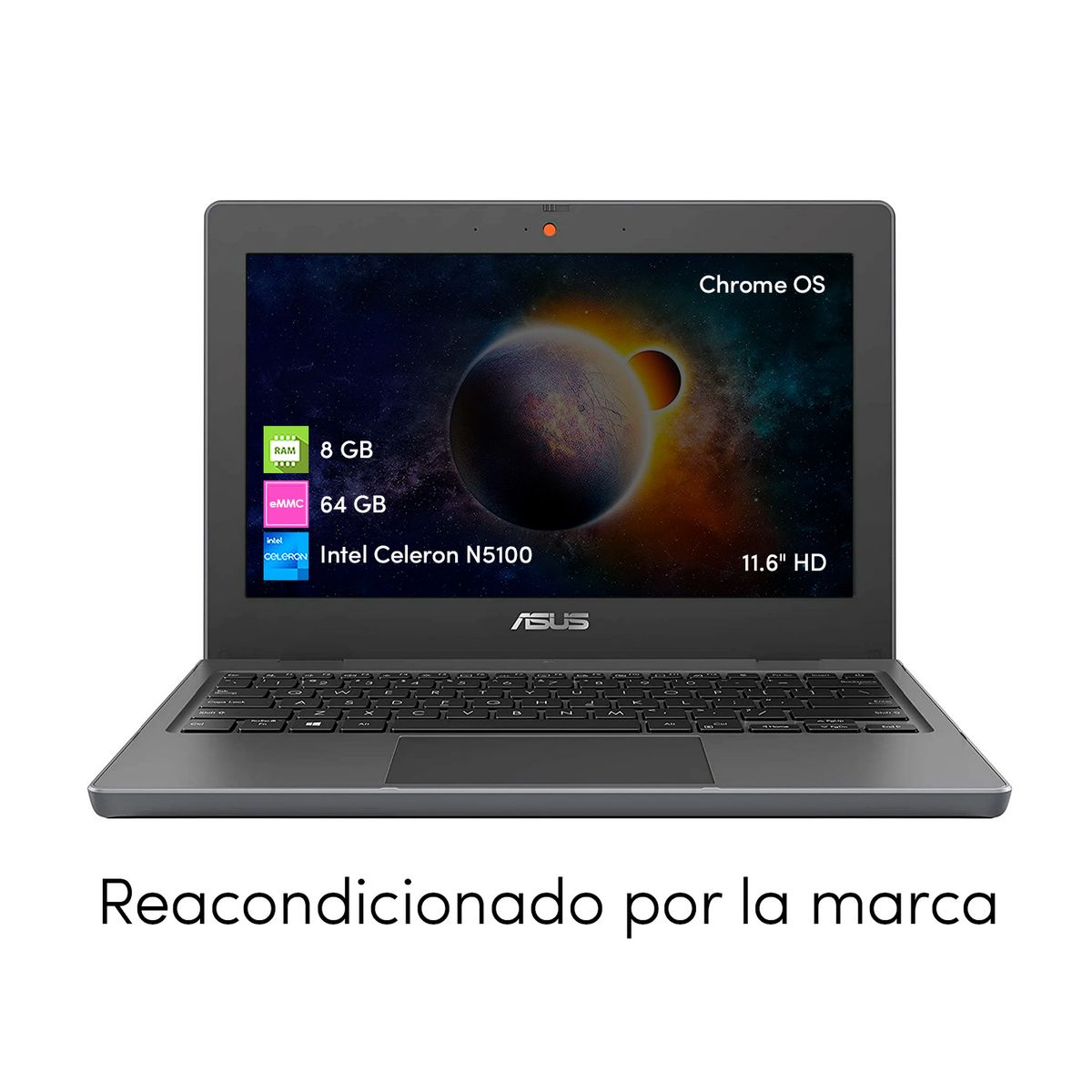 ASUS - Notebook Chromebook Asus Celeron 8GB 64GB 11.6 HD Chrome OS