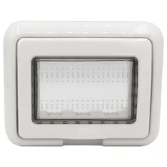 BTICINO - Tapa Para Caja Embutida 3 Puestos Gris Ip55 Living Light