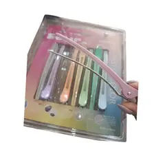 GENERICO - Pack 8 Pinzas Pinches Colores De Silicona (no deja marcas)