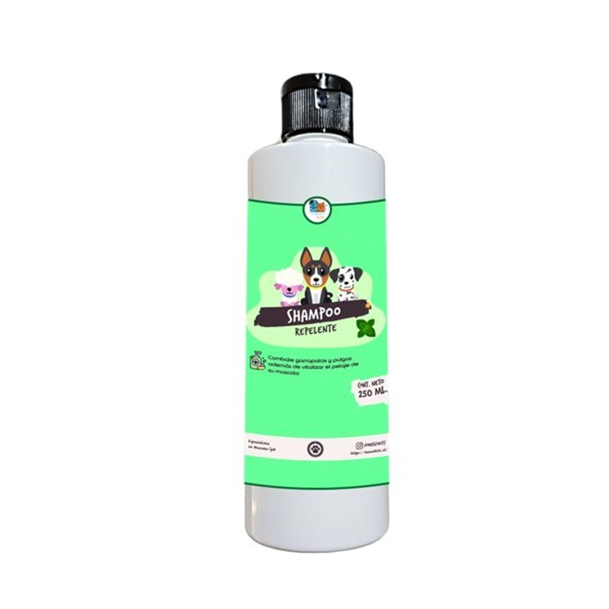 MASCOKITS - Shampoo Perros Mascotas 250 Ml Extractos Naturales Repelente