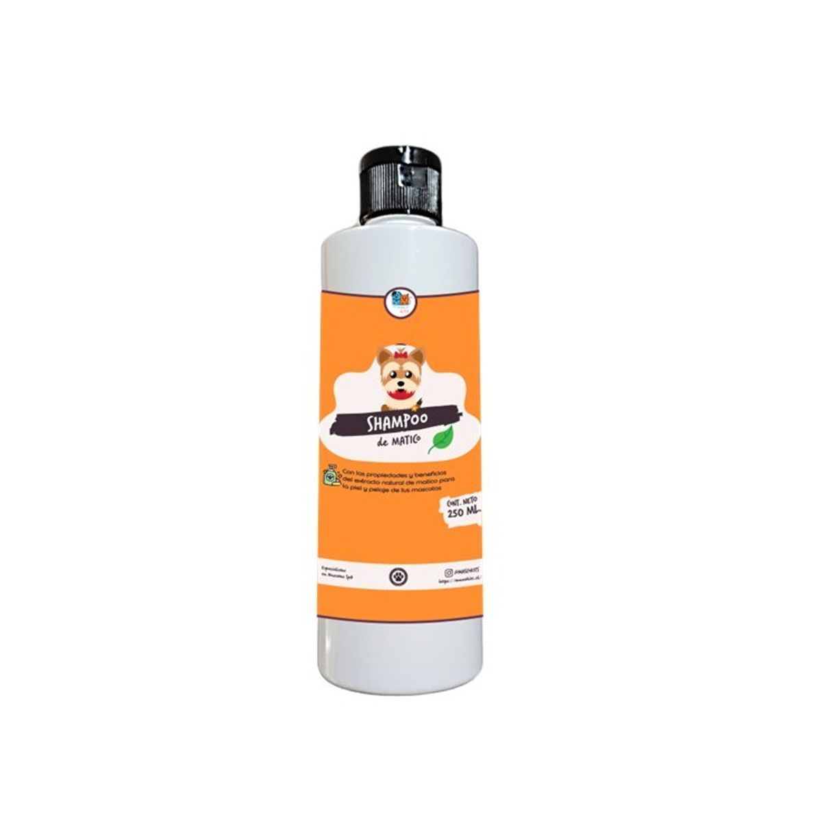 MASCOKITS - Shampoo P Perros Mascotas 250 Ml Extractos Naturales Matico