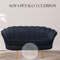 Sofa Pétalo 3 Cuerpos felpa