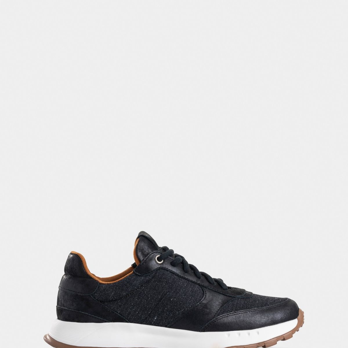 VELEZ - Vélez Zapatillas Ocaso Cuero Mujer Silueta Deportiva Negro