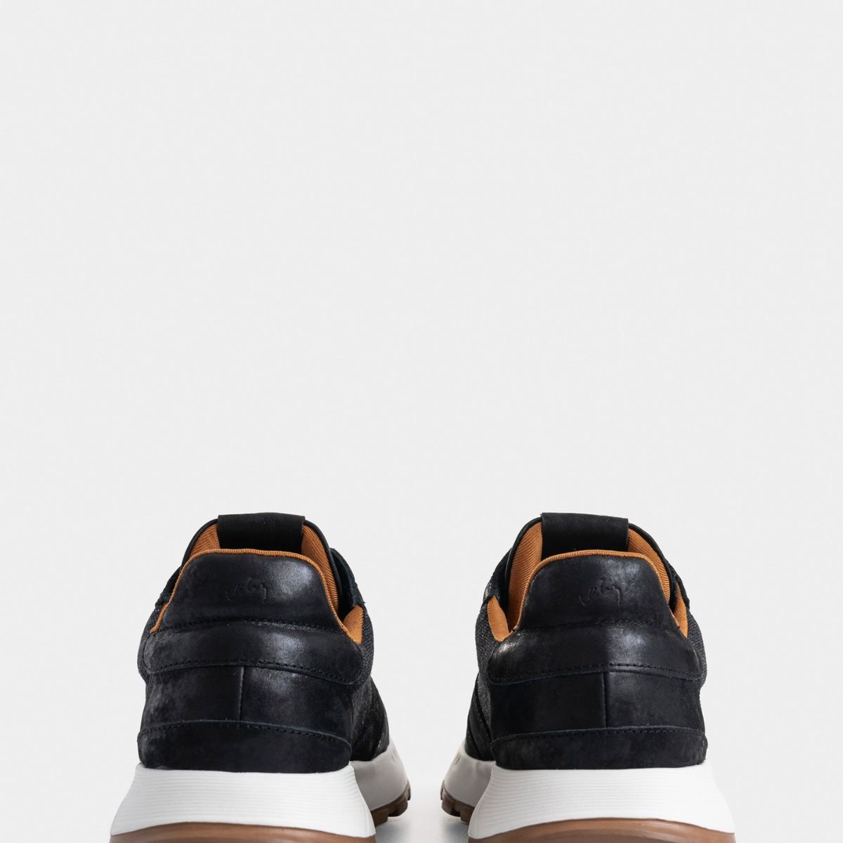 VELEZ - Vélez Zapatillas Ocaso Cuero Mujer Silueta Deportiva Negro