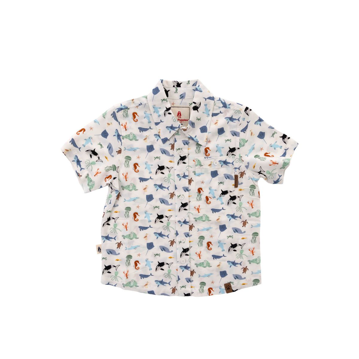 HUSH PUPPIES - Camisa Niño Guayabera Blanco HUSH PUPPIES