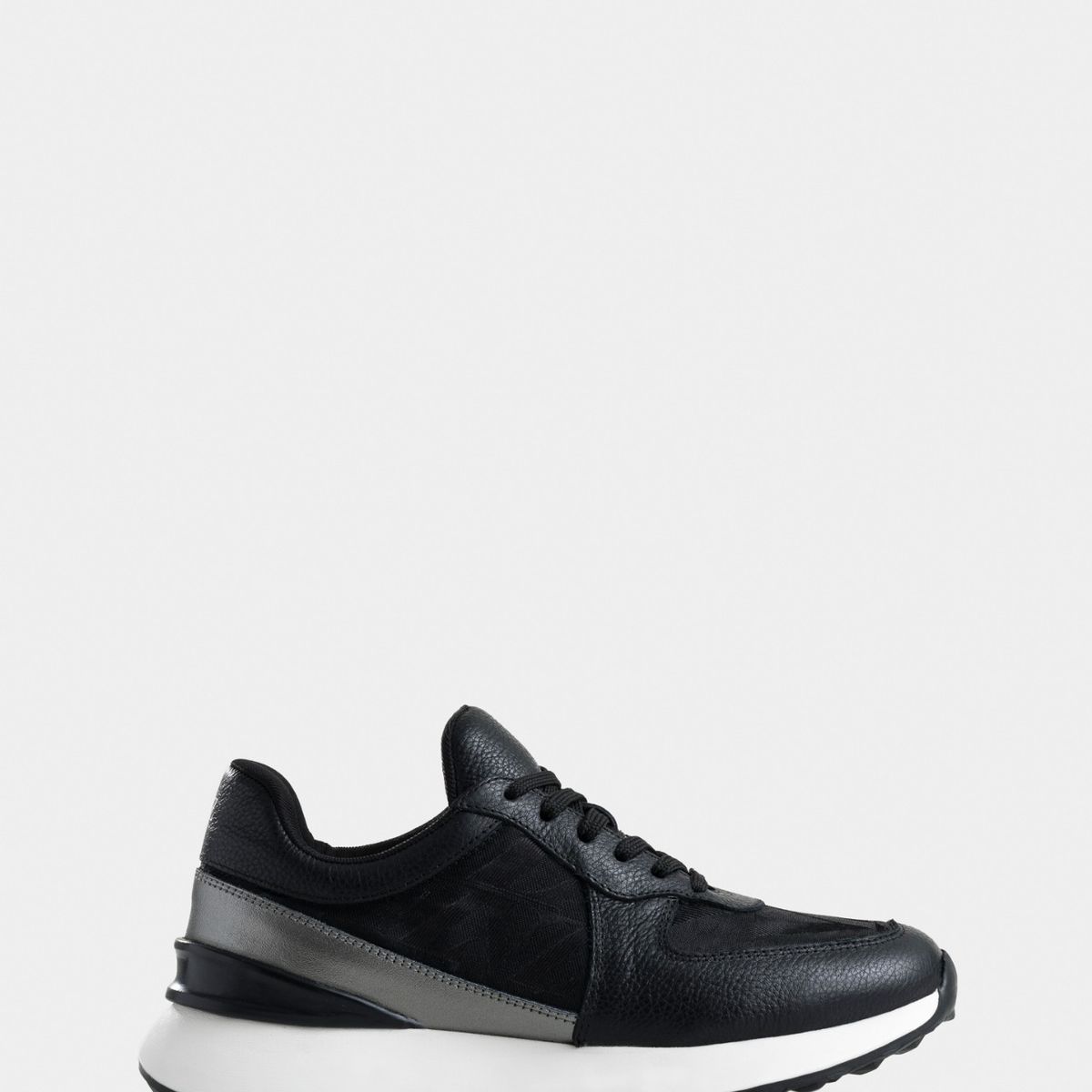 VELEZ - Vélez Zapatillas Jacinto Cuero Y Lona Mujer Monogram Negro