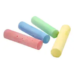 GENERICO - Balde Tiza Jumbo 7 Colores - 20 Unidades- Tizas Grandes