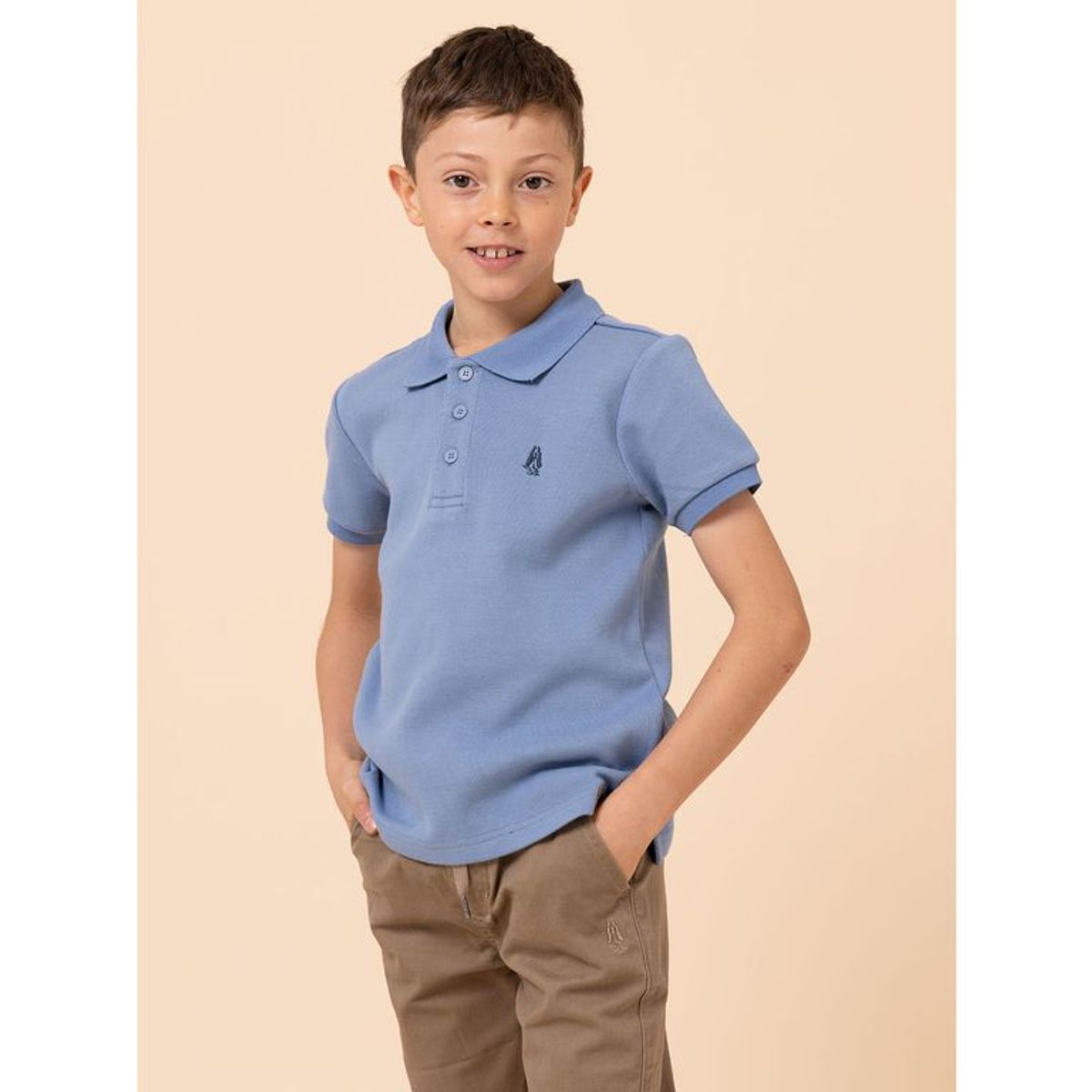 HUSH PUPPIES - Polera Niño Unkel Celeste HUSH PUPPIES