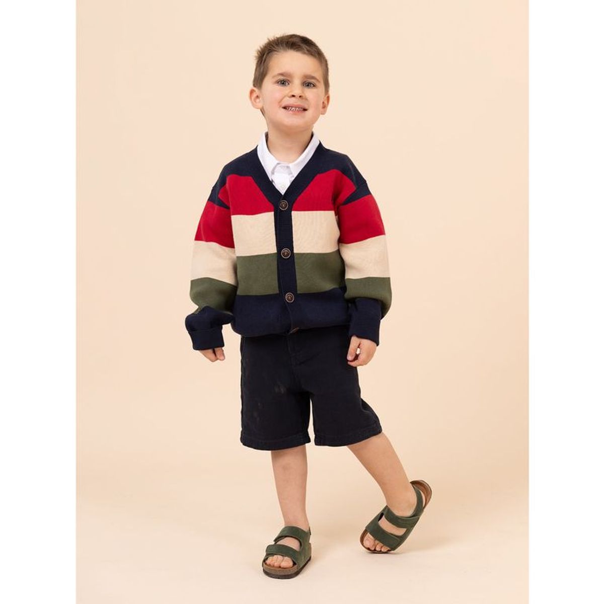 HUSH PUPPIES - Short Niño Clasico Navy HUSH PUPPIES
