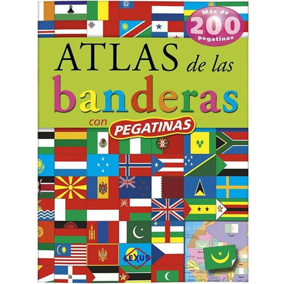 GENERICO - Atlas De Las Banderas Con Pegatinas - Lexus Nuevo Original