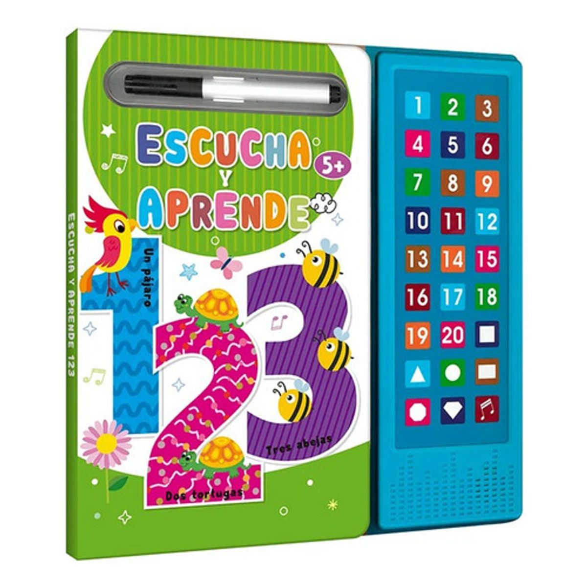 GENERICO - Libro Interactivo Escucha Y Aprende 123 - 27 Sonidos - Lexus
