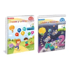 GENERICO - Pack Trazos Y Letras 2 - Lógica Y Números 2 Caligrafix