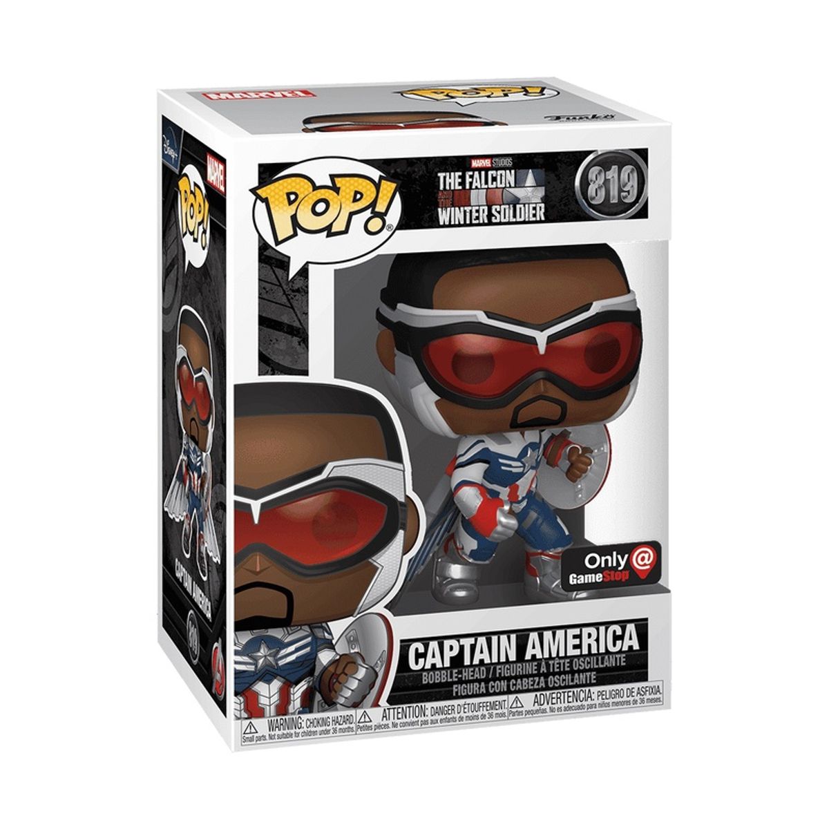 FUNKO - Funko Pop Marvel – Capitan America 819 + Protector