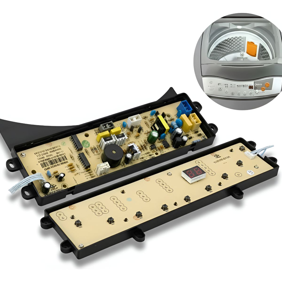 GENERICO - Tarjeta Panel Para Lavadora Evoluzione 9 A 18 Kg