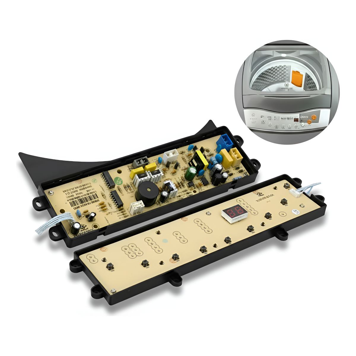 GENERICO - Tarjeta Panel Para Lavadora Evoluzione 9 A 18 Kg