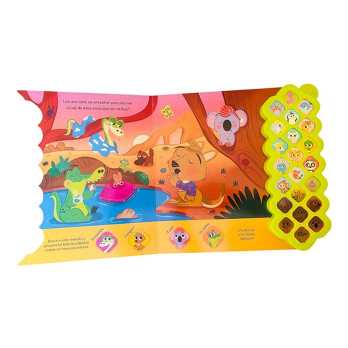 GENERICO - Libro Amigos Animales A Dormir -  22 Sonidos - Lexus Nuevo