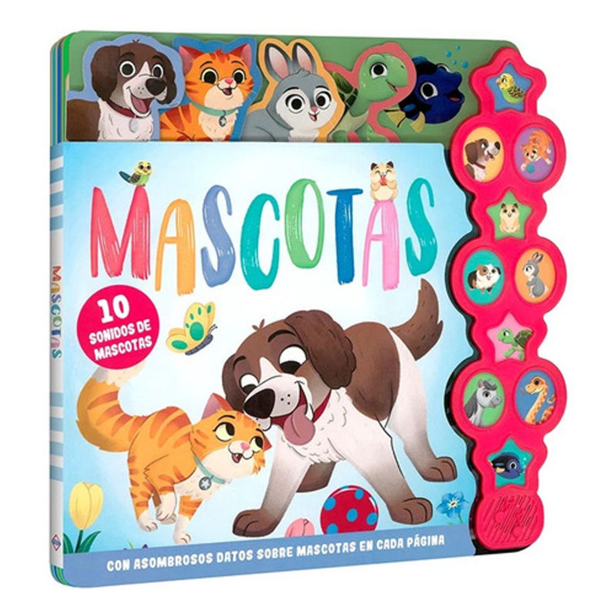 GENERICO - Libro Mascotas Con 10 Sonidos Y Datos Sobre Mascotas - Lexus