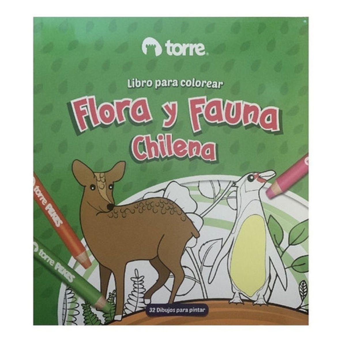 GENERICO - Flora Y Fauna Chilena - Libro Para Colorear - Torre