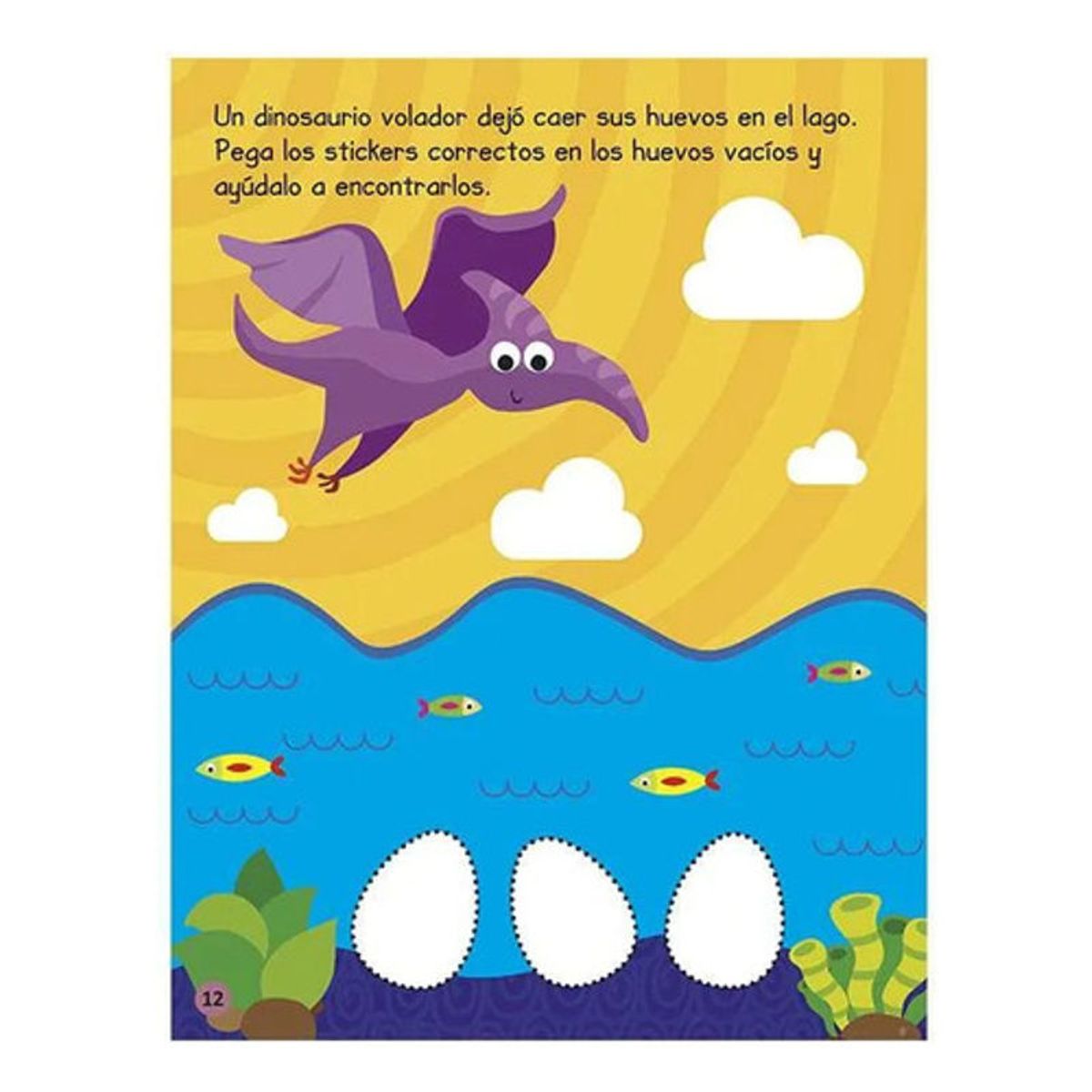 GENERICO - Libro De Actividades Dinosaurios Cstickers - Original Lexus