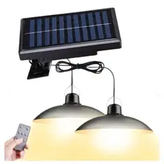 GENERICO - Doble Lampara Solar 240w Blanco Control