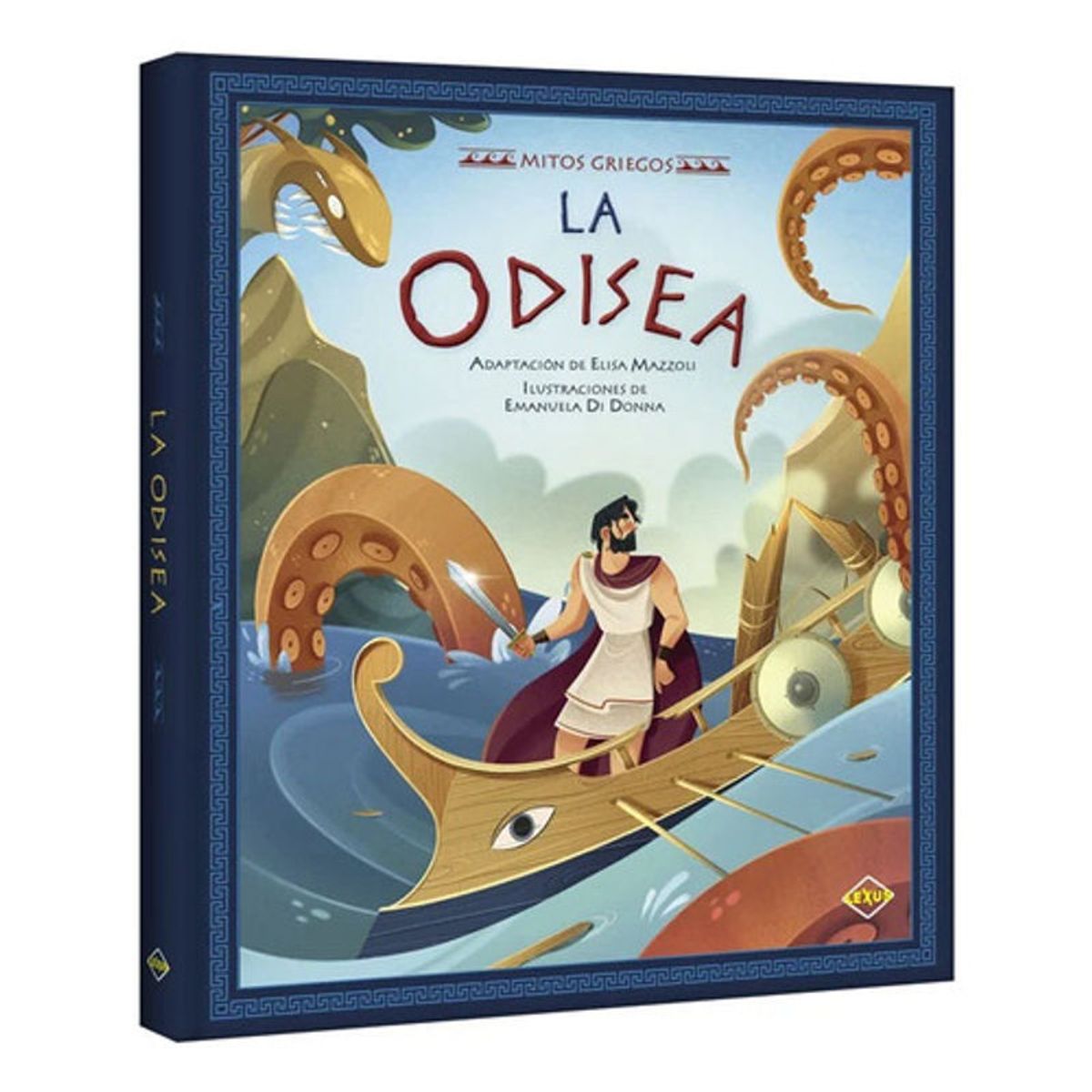 GENERICO - Libro La Odisea Ilustrado Mitos Griegos Lexus Tapa Dura