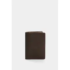 VELEZ - Vélez Porta Pasaporte De Cuero Hombre Sienna Café