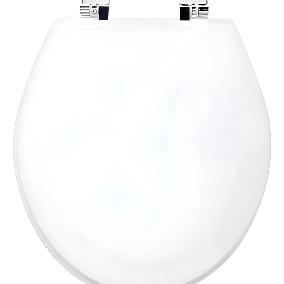 GENERICO - Tapa Wc Madera Redondo Bisagra Metálica - Bemis Color Blanco