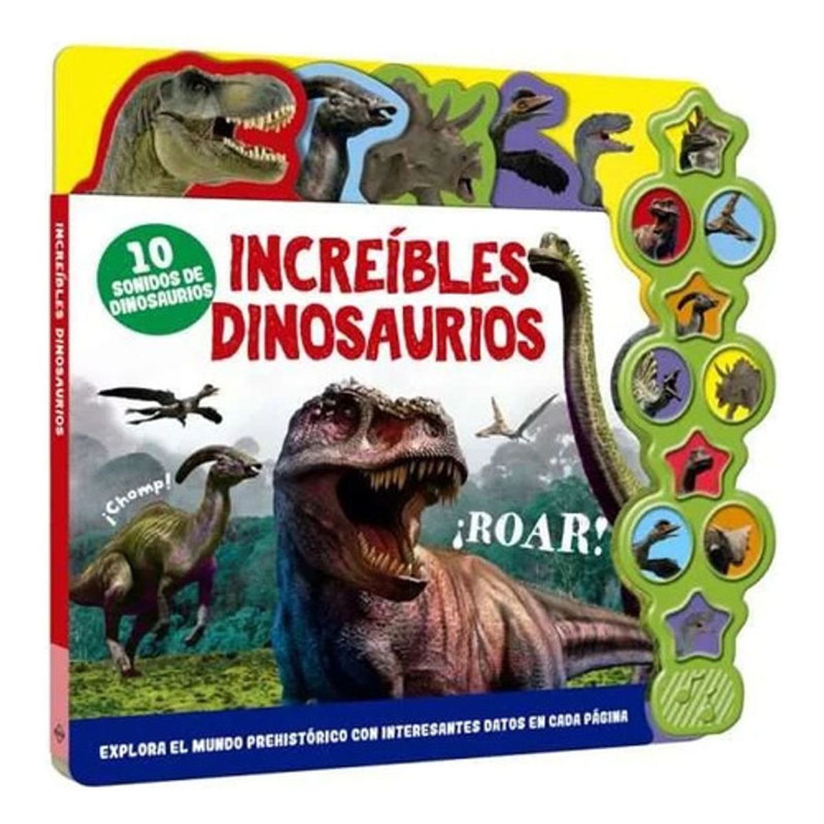 GENERICO - Libro Increibles Dinosaurios 10 Sonidos Y Datos - Lexus