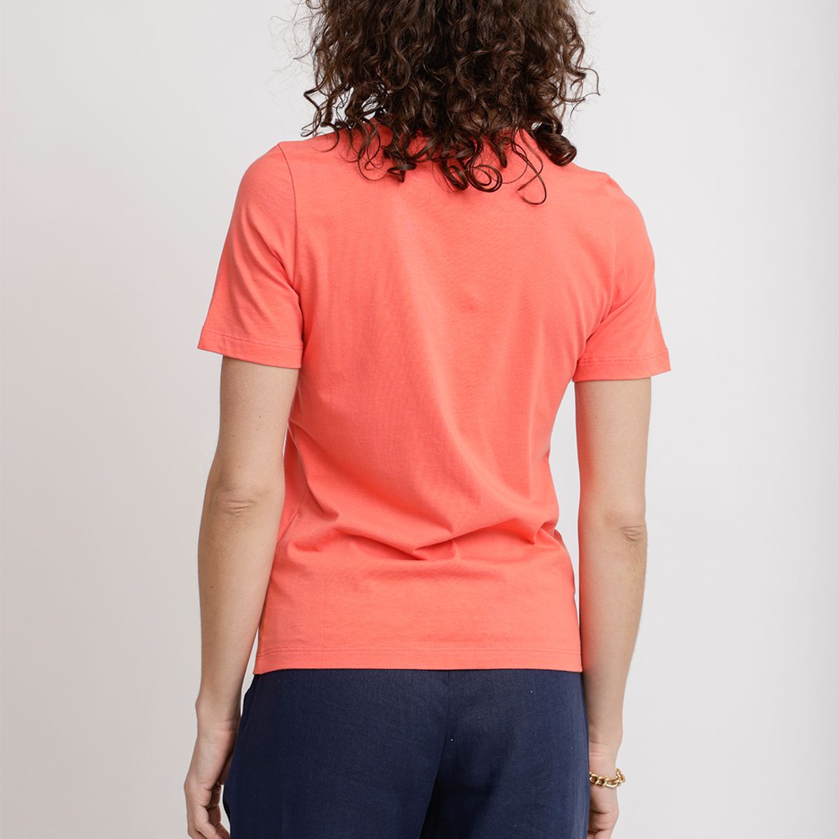 CANADIENNE - Polera Mujer Altea Algodón Peruano Coral