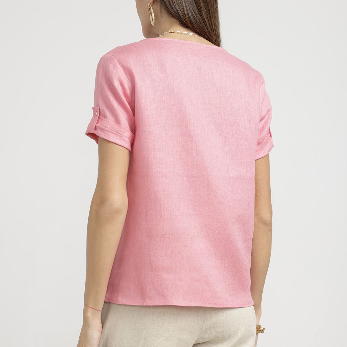 CANADIENNE - Blusa Mujer Garza Viscosa Magenta