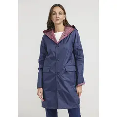 CANADIENNE - Impermeable Mujer Paz Azul