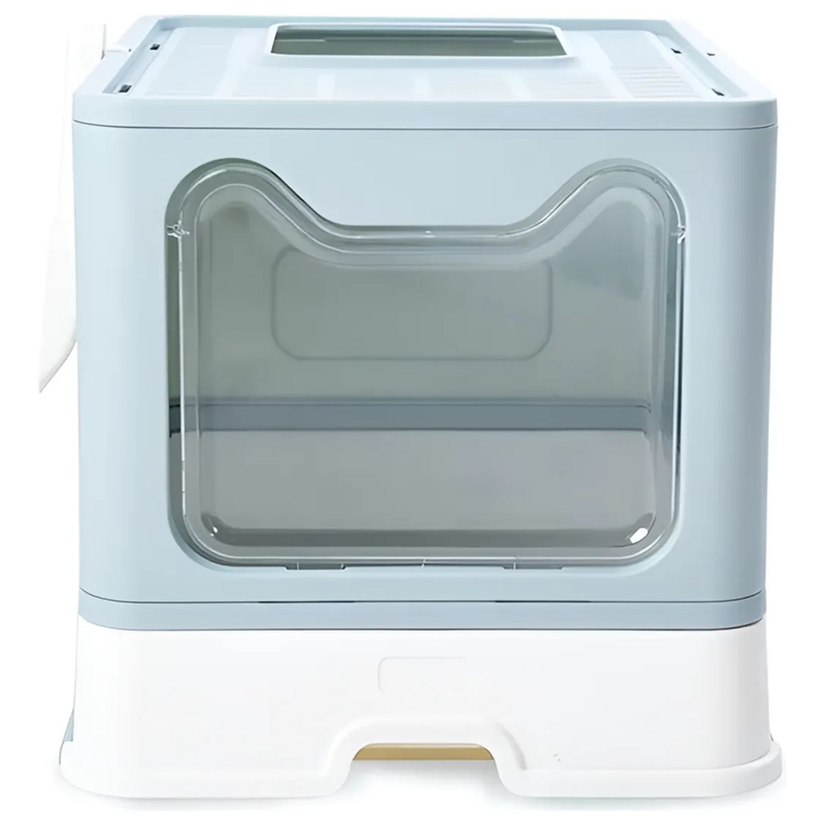 GENERICO - Arenero Caja De Arena Para Gatos Baño Arenero Gato Cerrado Azul Menta