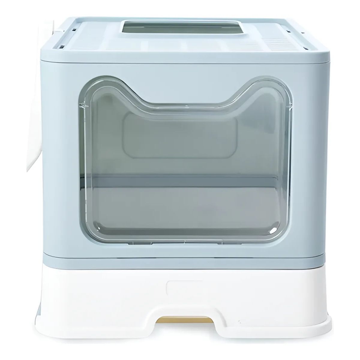 GENERICO - Arenero Caja De Arena Para Gatos Baño Arenero Gato Cerrado Azul Menta