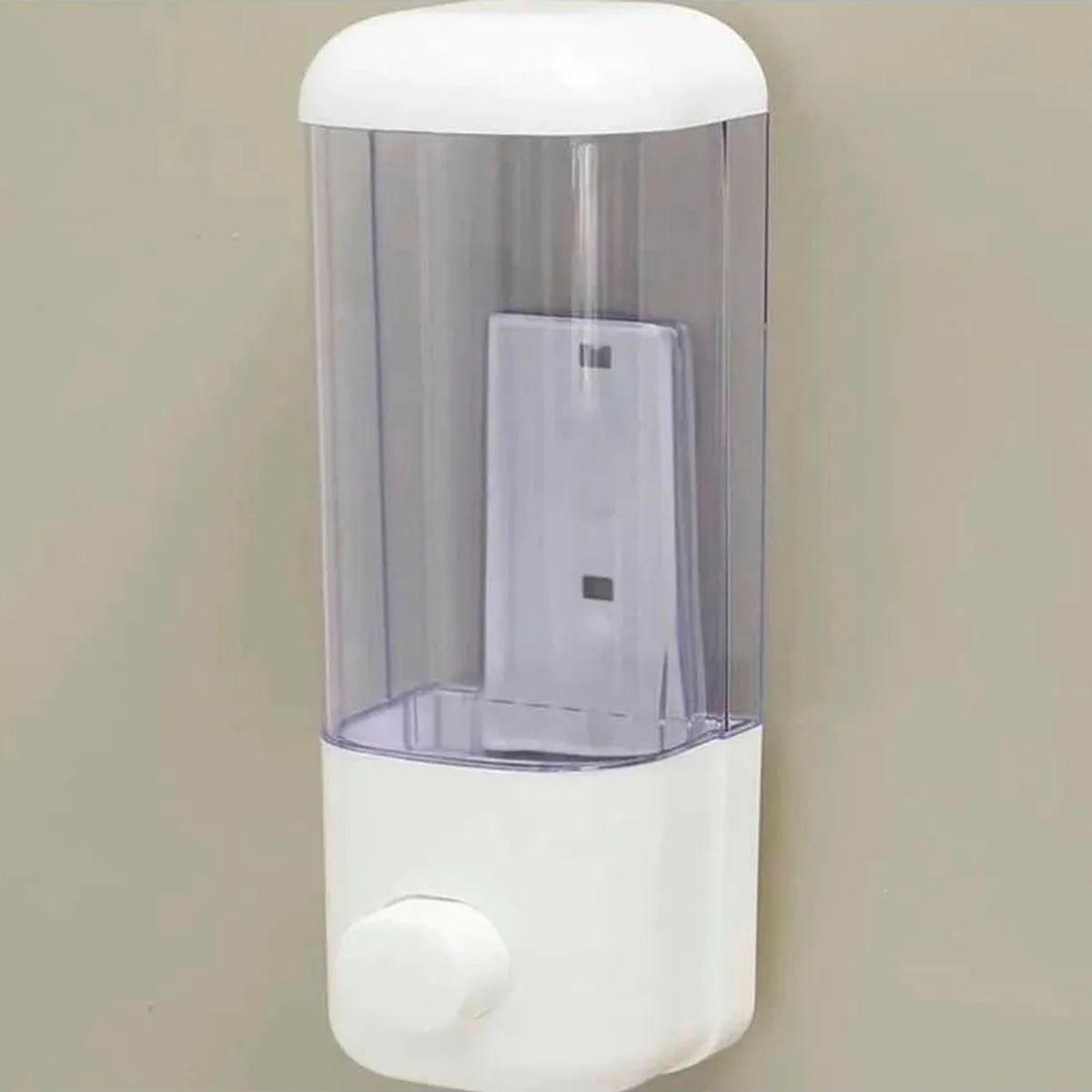 GENERICO - Dispensador De Jabón Blanco Simple 500cc Color Blanco