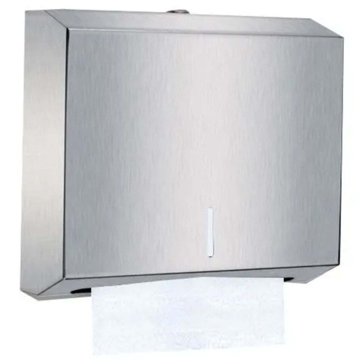 GENERICO - Dispensador De Papel Interfoliado Acero Diseño Liso Corto