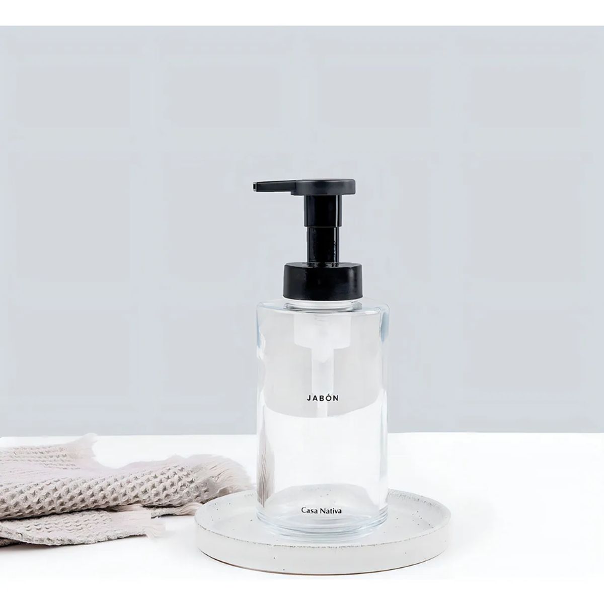 Dispensador Jabón Espuma Vidrio Transparente, marca GENERICO - Foto 2