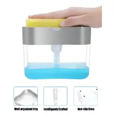 GENERICO - Dispensador Ahorrador Lava Lozas Y Jabón Liquido De Cocina Color SC