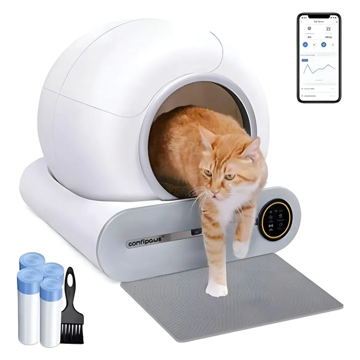 GENERICO - Arenero Automático Para Gatos Con Conexión Wifi