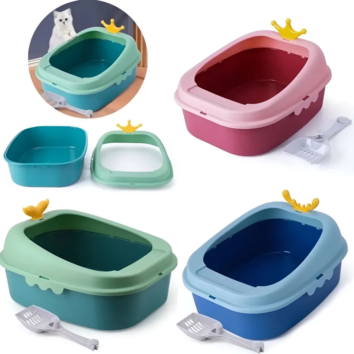GENERICO - Arenero Para Gatos Mascotas  Baño Sanitario