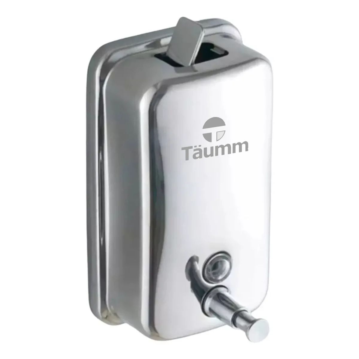 GENERICO - Dispensador Jabón Muro Acero Inoxidable 800 Ml Cromado Taumm