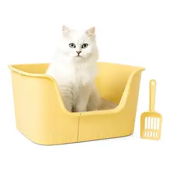 GENERICO - Arenero Abierto Mediano Genérica Para Gatos Con Pala