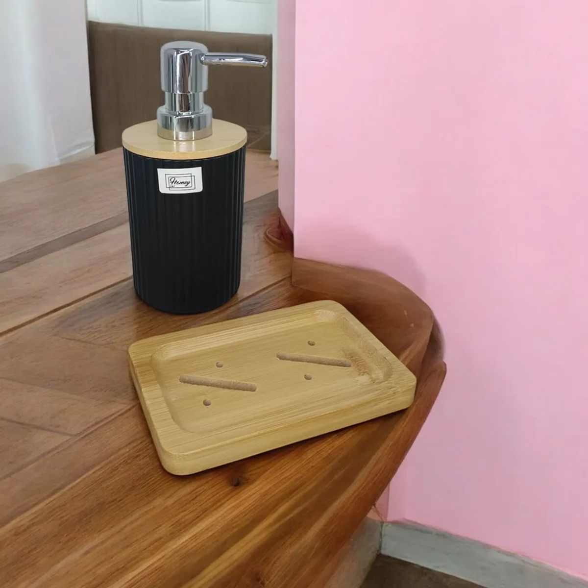 GENERICO - Set Dispensador Y Jabonera De Baño