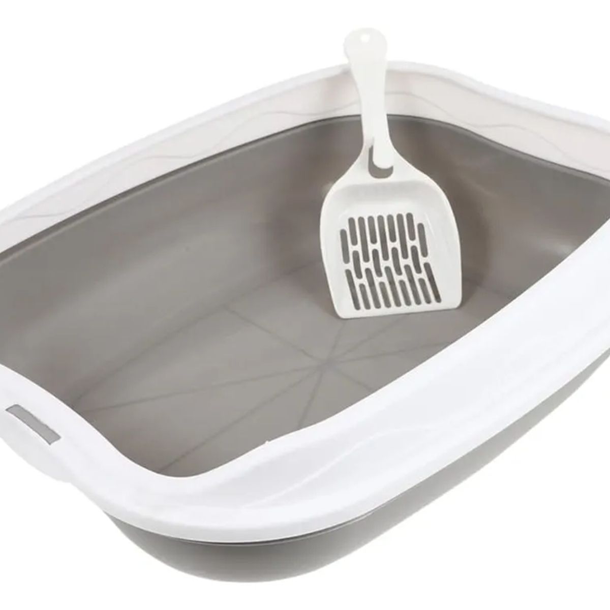 GENERICO - Arenero Genérico Abierto Para Gatos Mediano 47x30 Cm