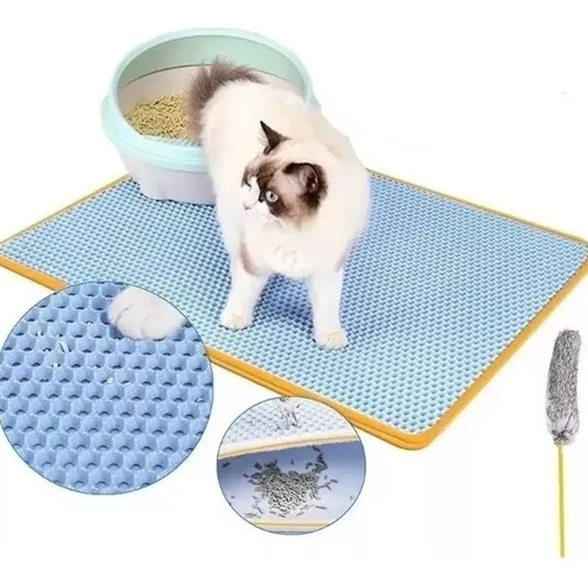 GENERICO - Alfombra Para Arenero Para Gatos Mascotas Residuos