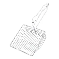 GENERICO - Pala Metálica Arenero Para Gatos Plateado