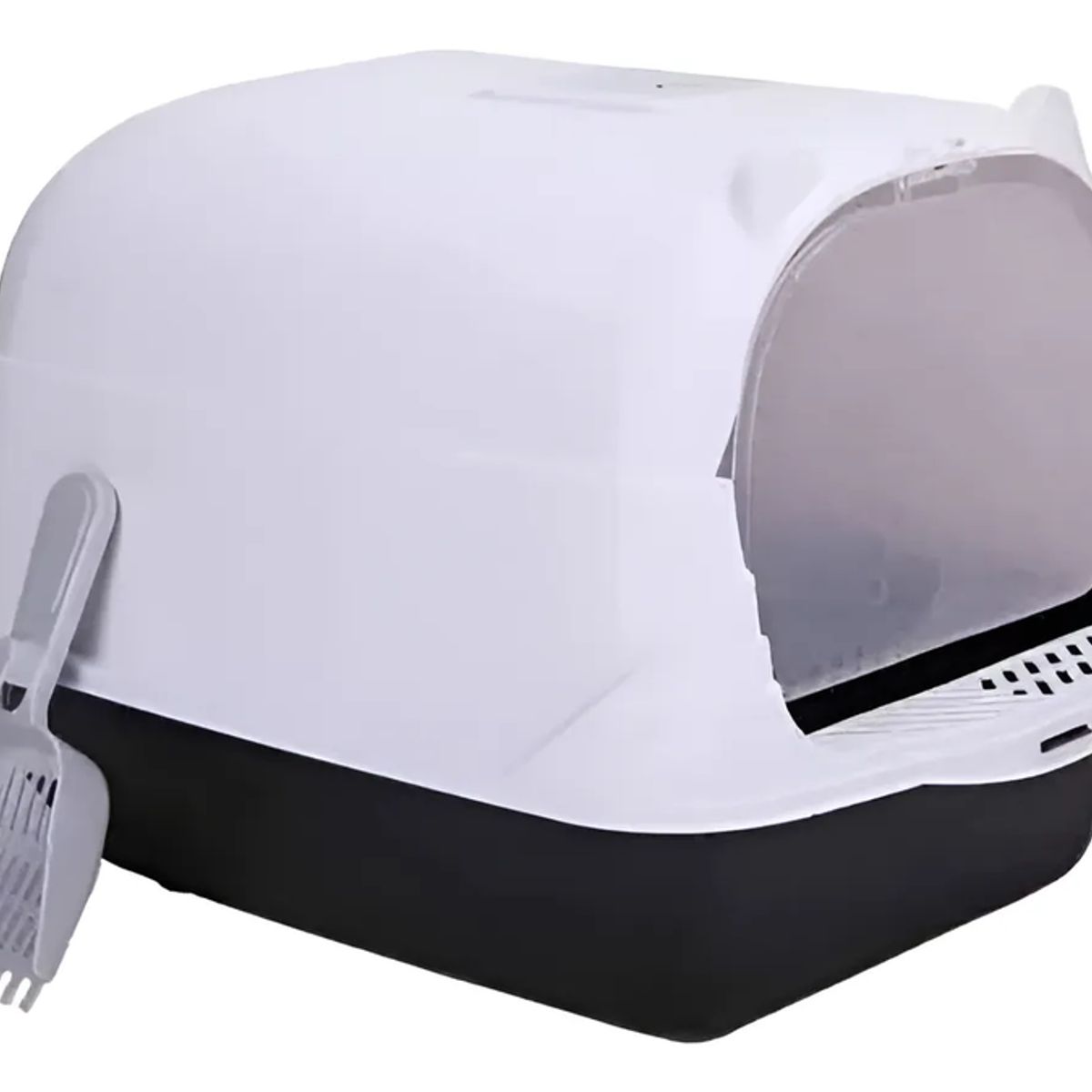 GENERICO - Arenero De Gatos Bandeja Sanitaria Baño De Mascota Pala Xl Blanco