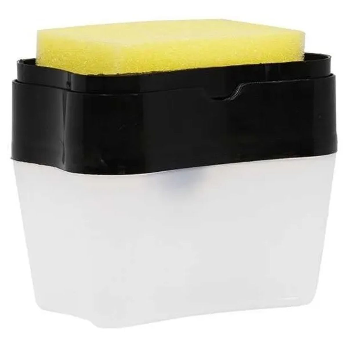 GENERICO - Dispensador De Lavalozas Manual Para La Cocina + Esponja Negro